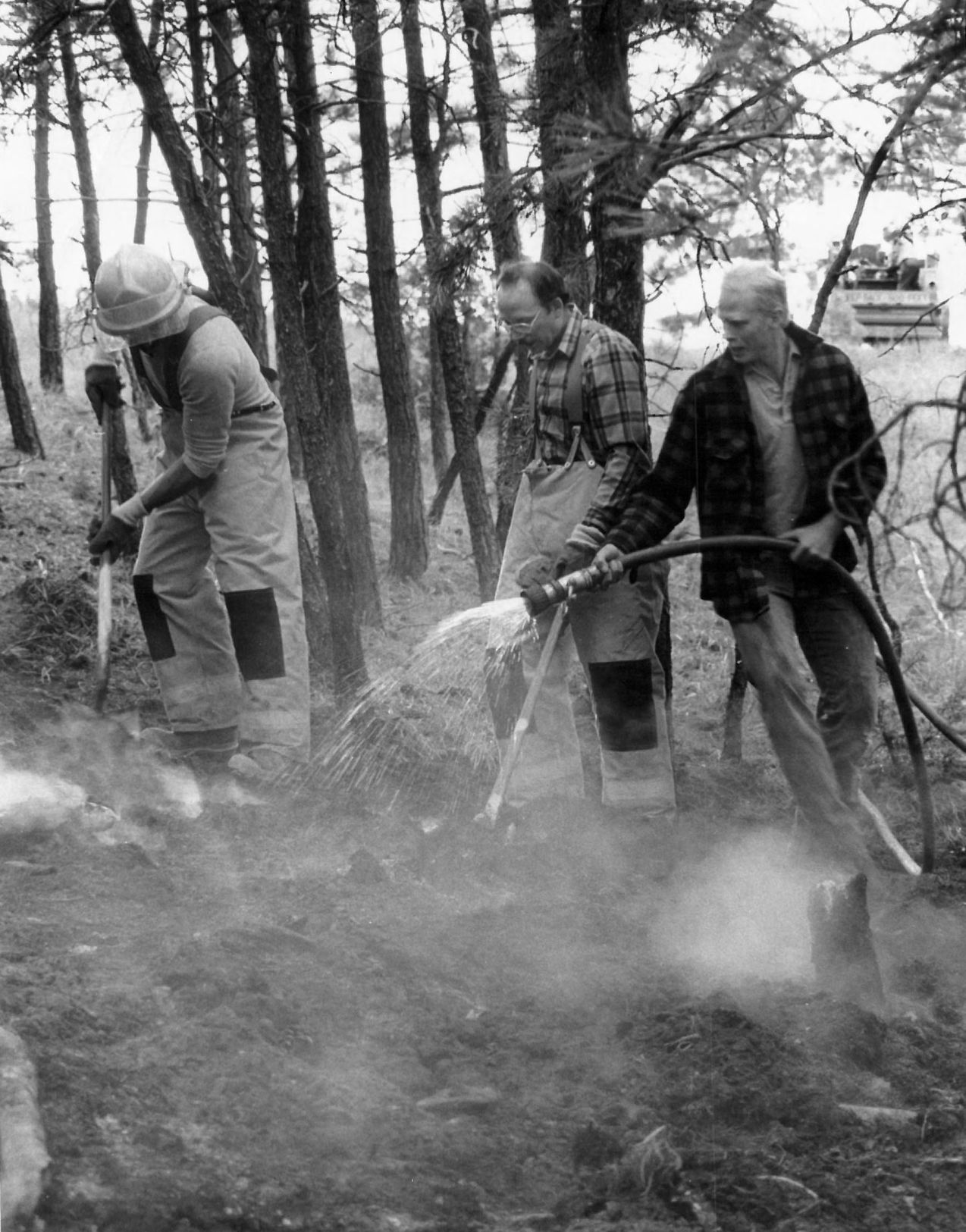 Spraying down a hot spot